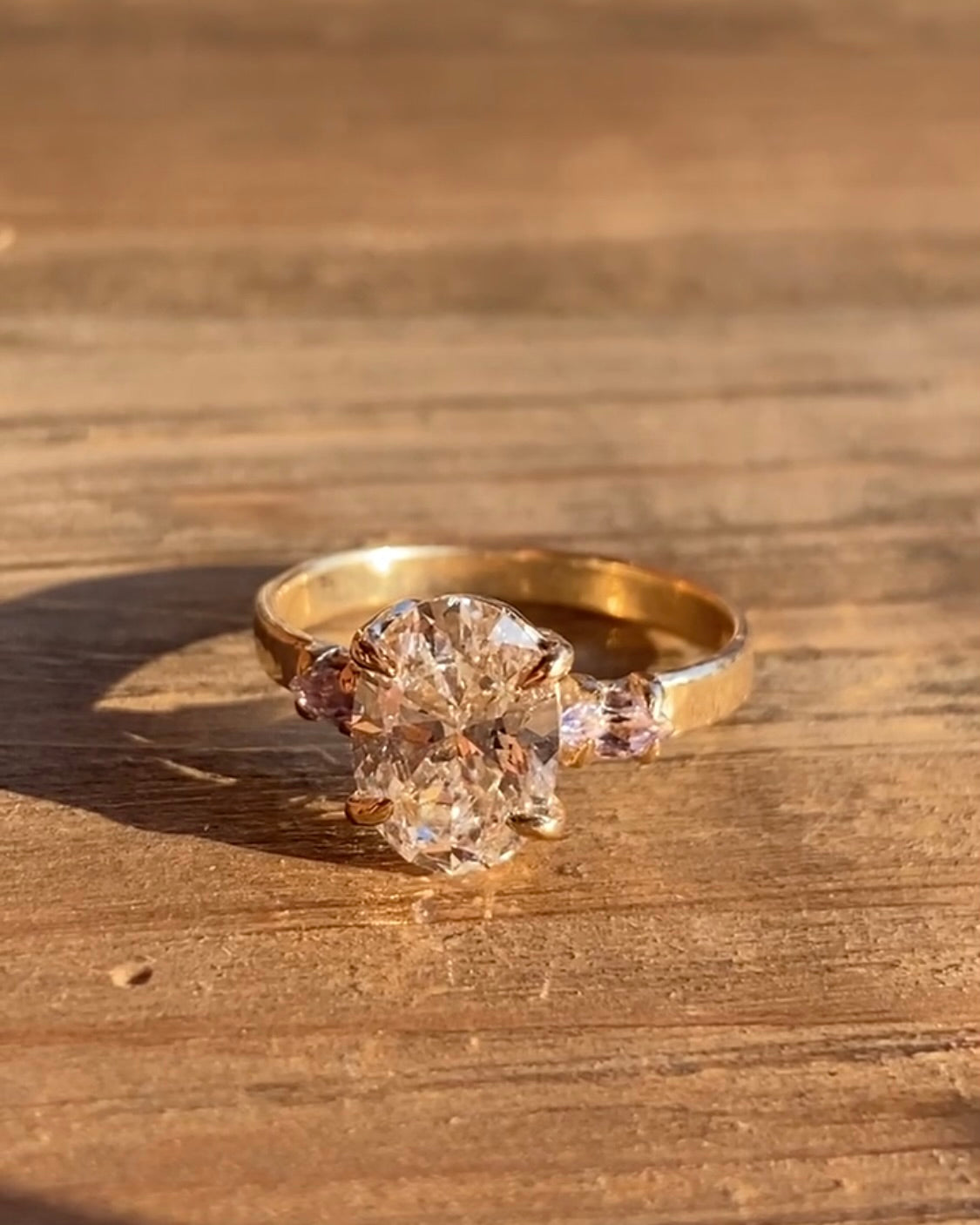 Tanzanite Diamond Engagement Ring