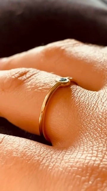 Birth Stone Gold Ring 14k and 18K
