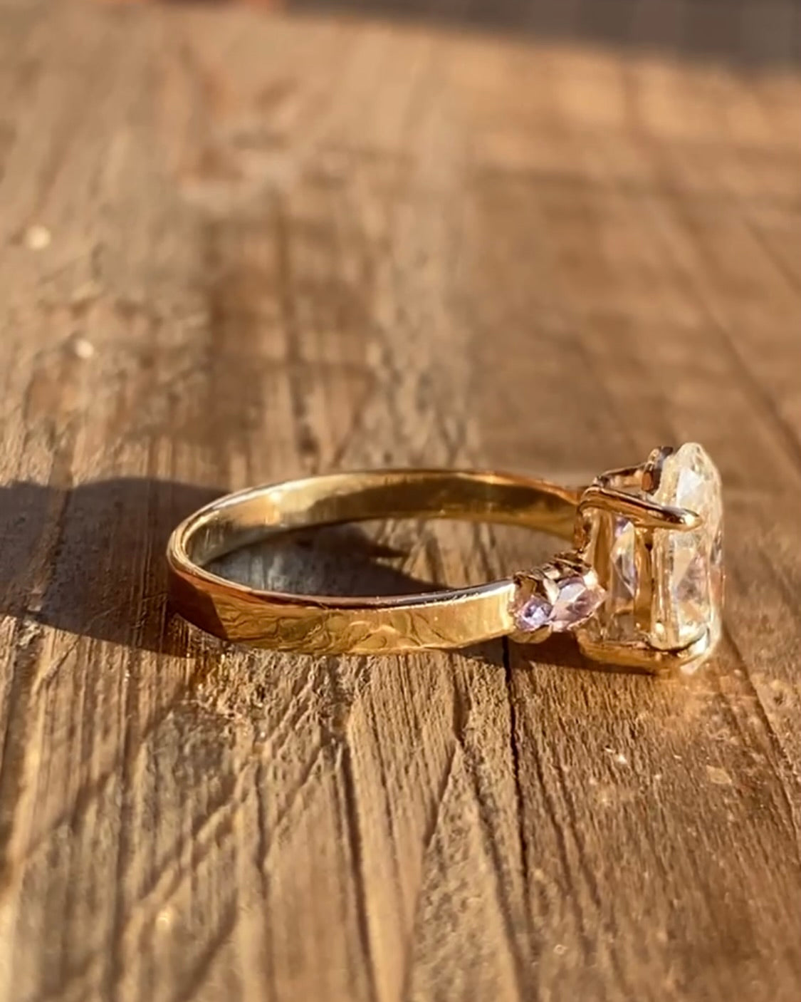 Tanzanite Diamond Engagement Ring