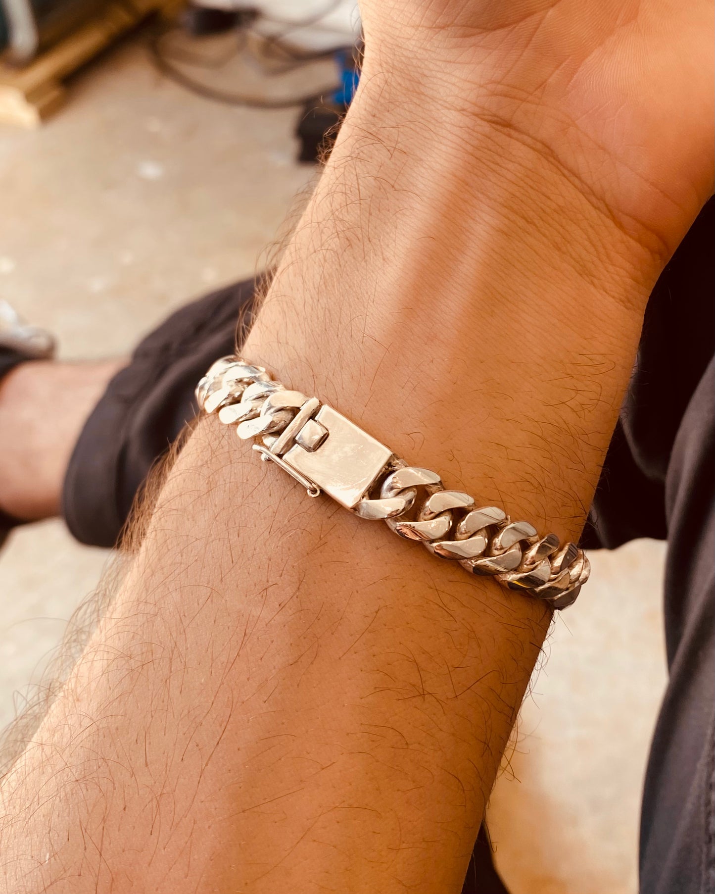 Silver Cuban Link w/ Box Catch