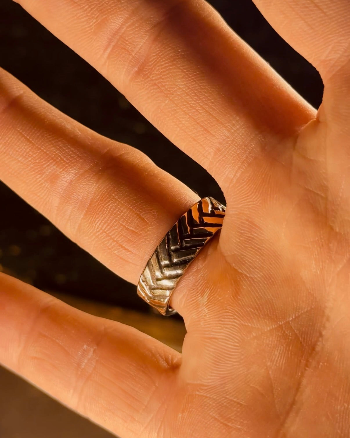 The Herringbone - 18k Gold
